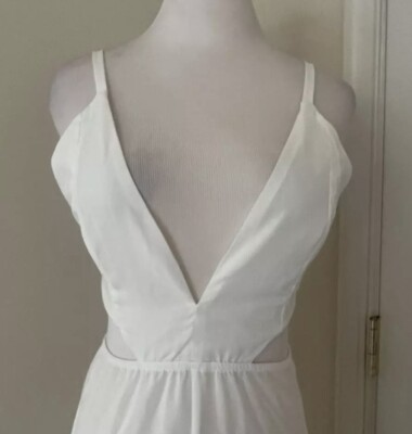 Pat Bo Coverup Dress White SZ 4/ S 