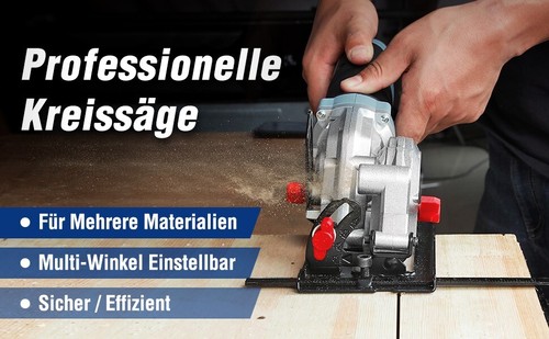 WORKPRO 750W Mini Kreissäge 4700 RPM,Handkreissäge Schnitttiefe 45 mm, 28 mm - Bild 4 von 9