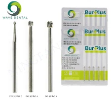 WAVE Dental Carbide Surgical Round Burs For High Speed Handpiece FG SURG 2 6 8#