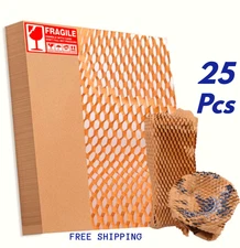Honeycomb Packing Paper Cushion Wrap Sheets Pack Moving Shipping Kraft Supplies