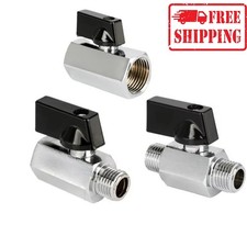 Ball Valve 1/4 1/8 1/2 3/8 bsp Male Female Air Compressor to hose Mini Valve