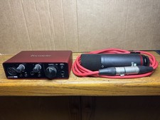 Focusrite Scarlett Solo 3rd Gen W/ Scarlett Studio Mic & Cord No Interface Cable