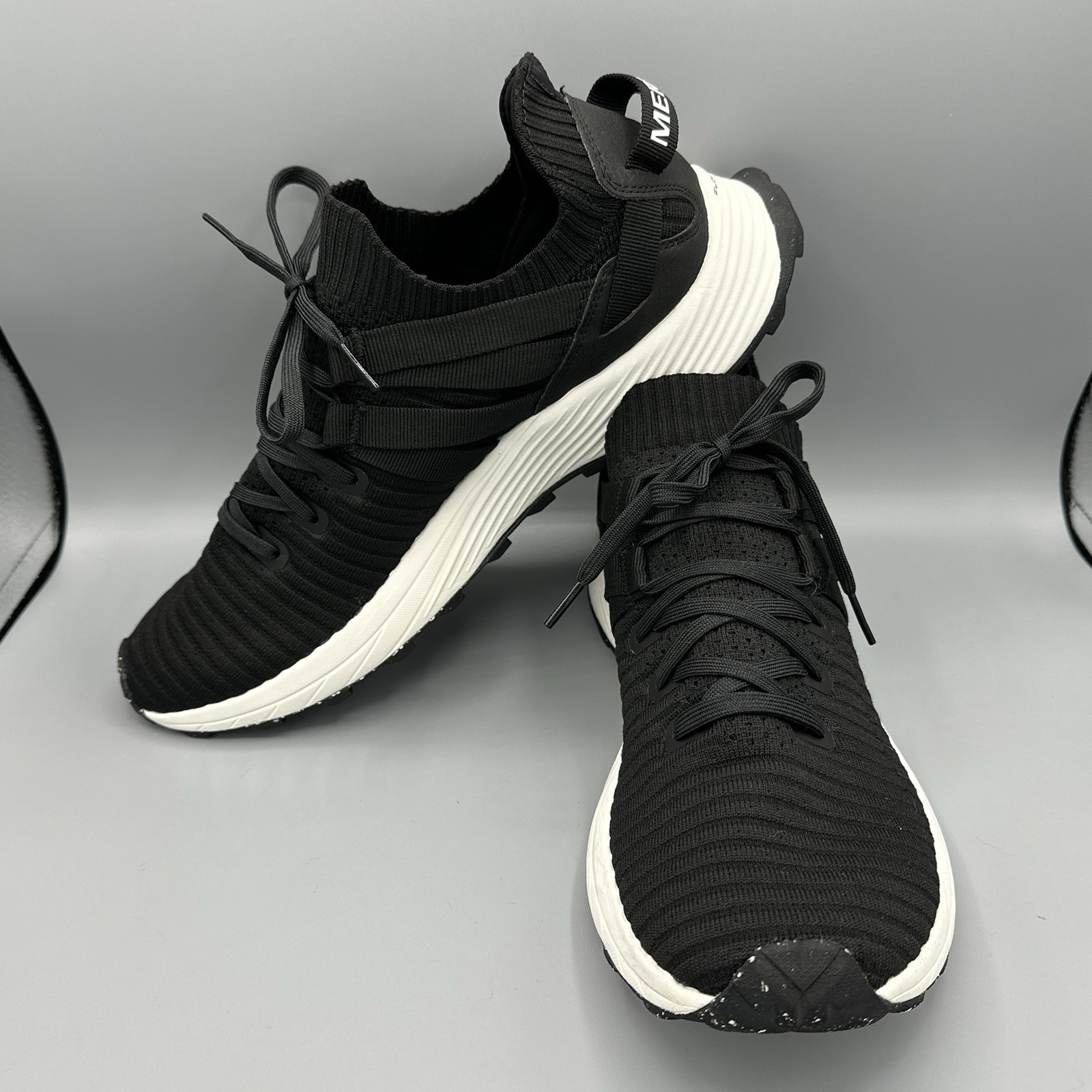 MERRELL Scarpe Merrel Embark stringate uomo taglia 12 nere bianche trail running escursionismo sneaker