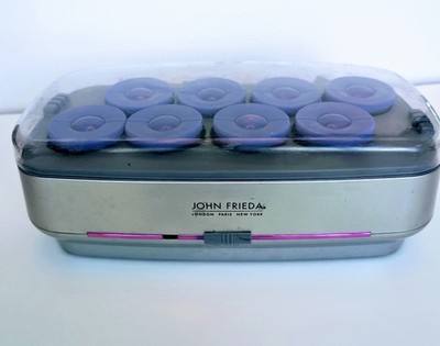 John Frieda Smooth Waves 2'' Hot Rollers with 9 Clips TESTED WORKS