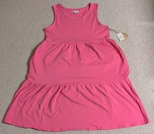 Dip Girls X Large Pink Cotton Blend Sleeveless Dress 24
