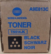 Genuine Konica Minolta TN514JK A9E813C Black Toner Cartridge - NEW SEALED