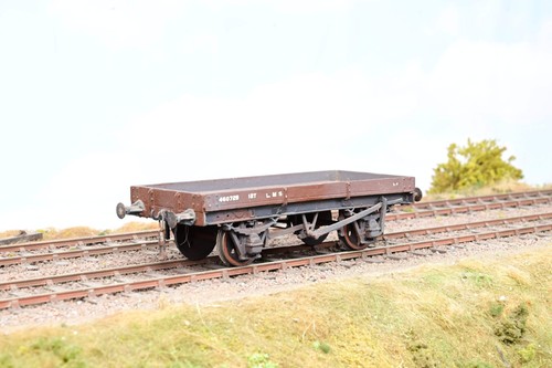 Bausatz gebaut Spur O LMS 1 Bohlen offener Wagen Nr.460728 - ohne OVP | Condition: Used