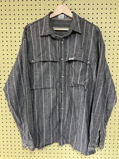 Vtg Guess Georges Marciano Shirt Men  s Button Down Sz 2 L Striped 90s USA Made