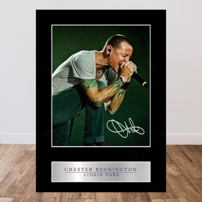 chester bennington Linkin Park Signed Limited Edition Memorabilia Print Fan Gift