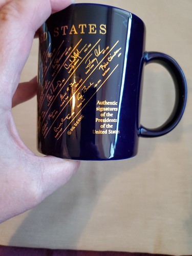 Presidents of The U.S. Coffee Mug Signatures Washington To Clinton Political Vtg - Picture 4 of 9