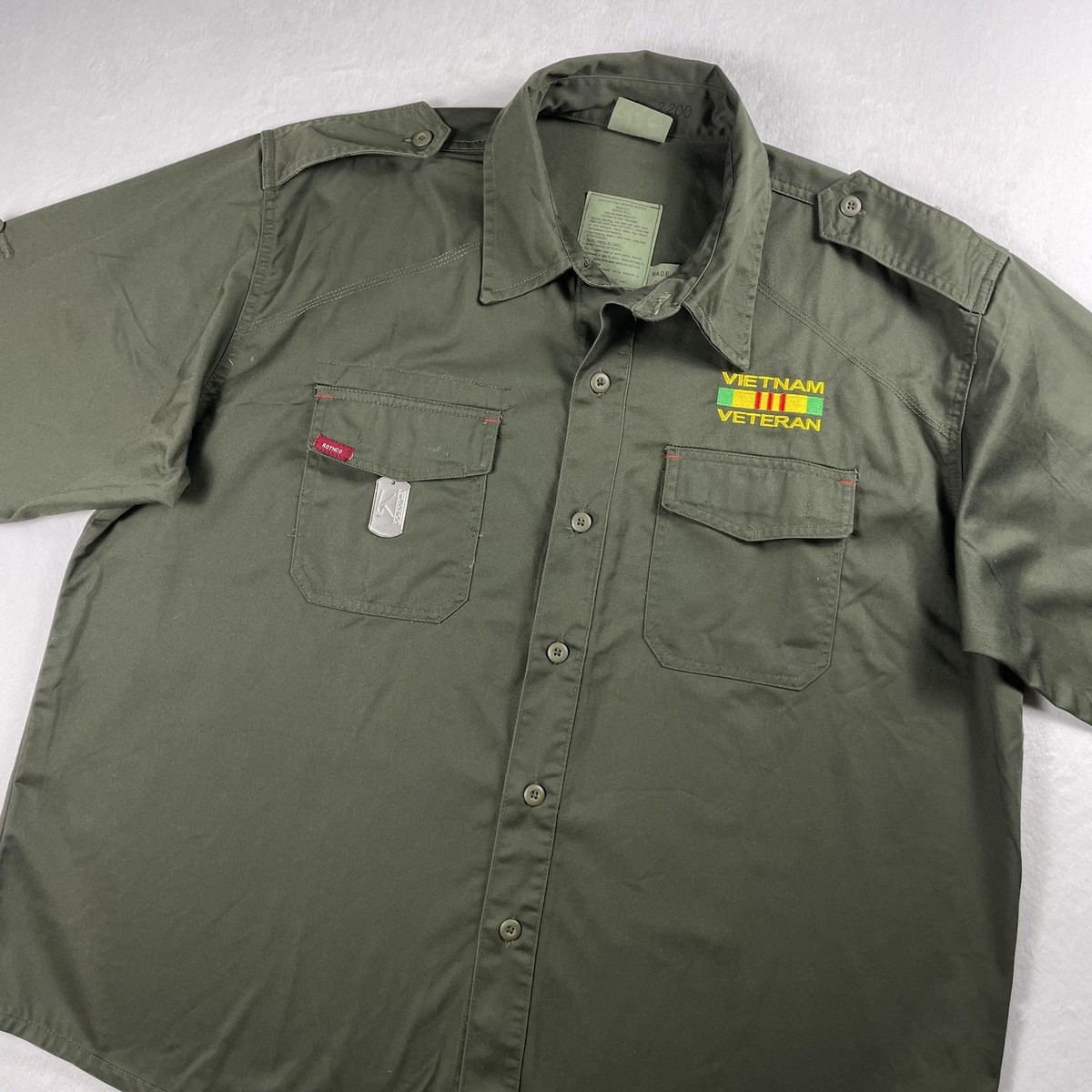 Rothco BDU Shirt Mens XL Olive Drab Vietnam Fatigue Veteran