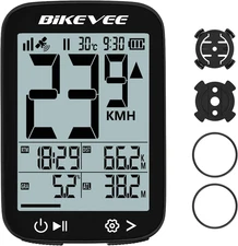 Bike Speedometer GPS Wireless Cycling Computer – Auto Start/Stop, Auto Backlight