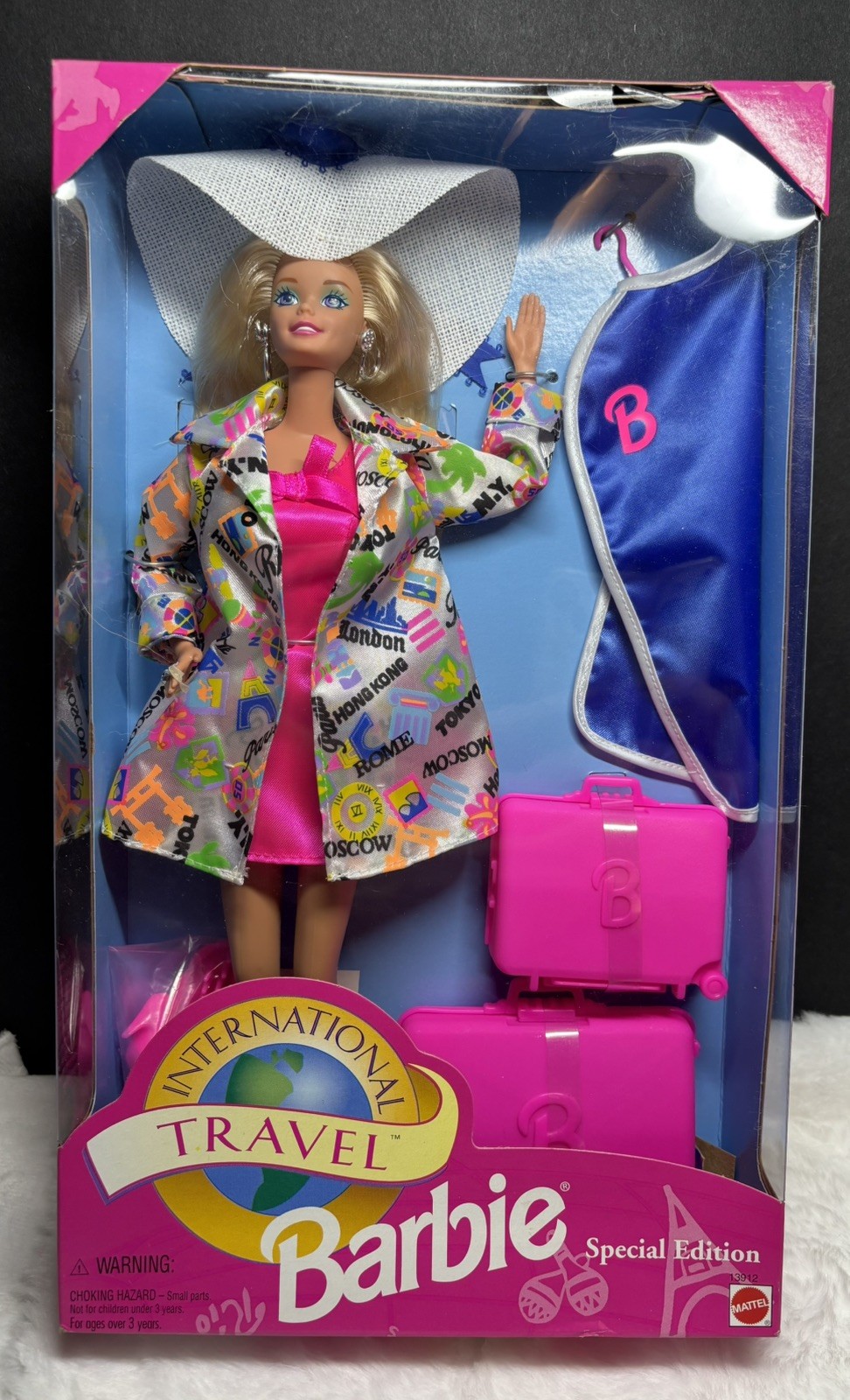 1994 Barbie Doll International Travel  Special Edition has luggage NRFB 