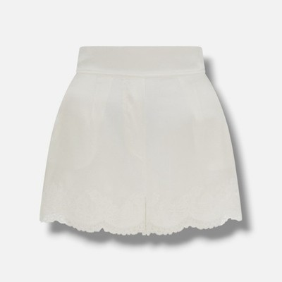 Agent Provocateur Women's Ivory Amelea Pull-On Lounge Shorts Size 4