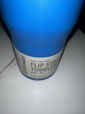 Stanley Blue 30oz Flip Straw Tumbler Light