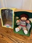 Vintage Cabbage Patch Kid Boy Head mold# 3 Brown hair and Eyes w/Box, Papers,