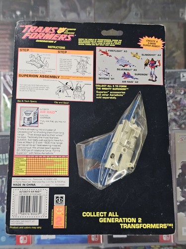 Transformers Original 1993 G2 Aerialbot Air Raid MOSC Superion Vintage NEW - Picture 6 of 12