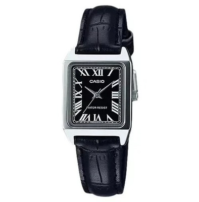 Casio Standard Analog Leather Strap Black Dial Quartz LTP-V007L-1B Women's Watch