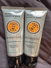 Lot of 2 Beard Guyz Beard 2-in-1 Wash & Tame Cleans & Softens