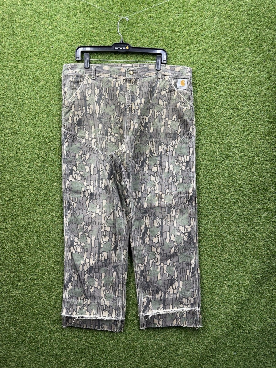 Vintage Carhartt Double Knee Real Tree Pants Mens 38x28 Trebark