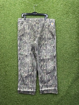 Vintage Carhartt Double Knee Real Tree Pants Mens 38x28 Trebark