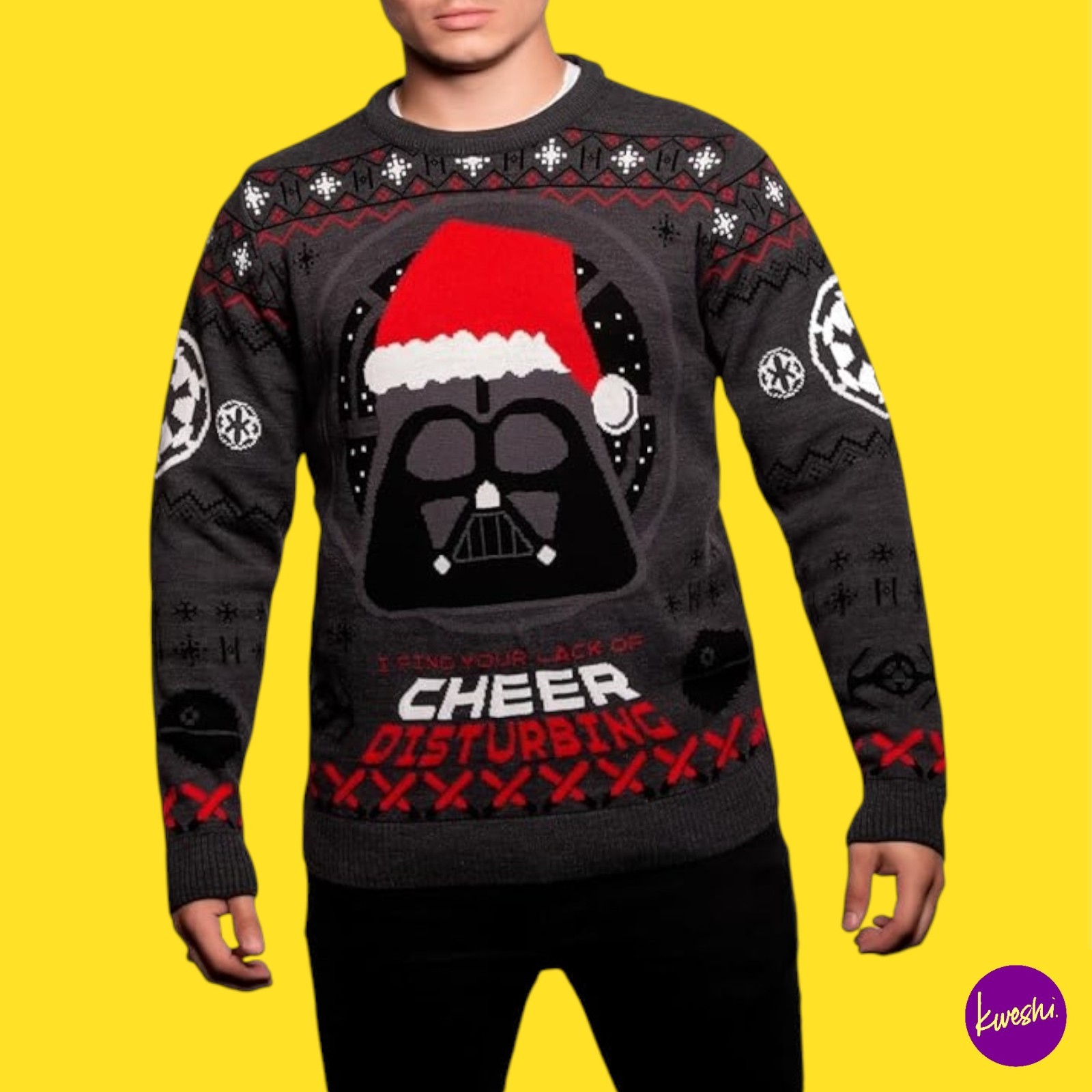 Star Wars Darth Vader Christmas Jumper - M - Image 2