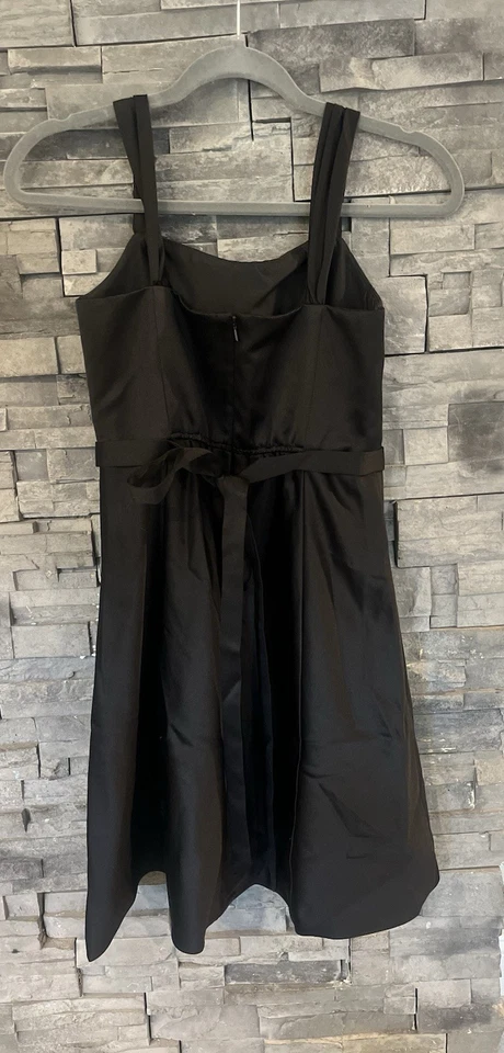 Vestido de novia David’s negro pequeño talla 14 pequeño para niñas o mujeres  Foto 3 de 3