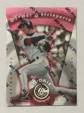 1997 TOTALLY CERTIFIED 1127/3999 #114 PLATINUM RED ROOKIE NOMAR GARCIAPARRA 