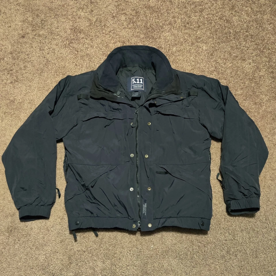 5.11 Tactical Mens 3-in-1 HEAVY Jacket Coat Mens Medium Parka Fleece Liner 48017 - Image 4 of 4