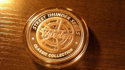 1957 Chrysler 300C Street Thunder Silver-Plated Proof Coin #J 8 - Picture 2 of 2