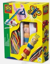 SES Creative French Knitting Set Unique Wooden Spool Beautiful knitting Doll New