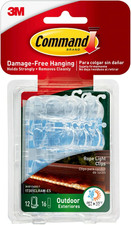 Outdoor Rope Light Clips, 12 Hooks and 16  Strips, Damage Free Hanging Christmas 1.13 per strip