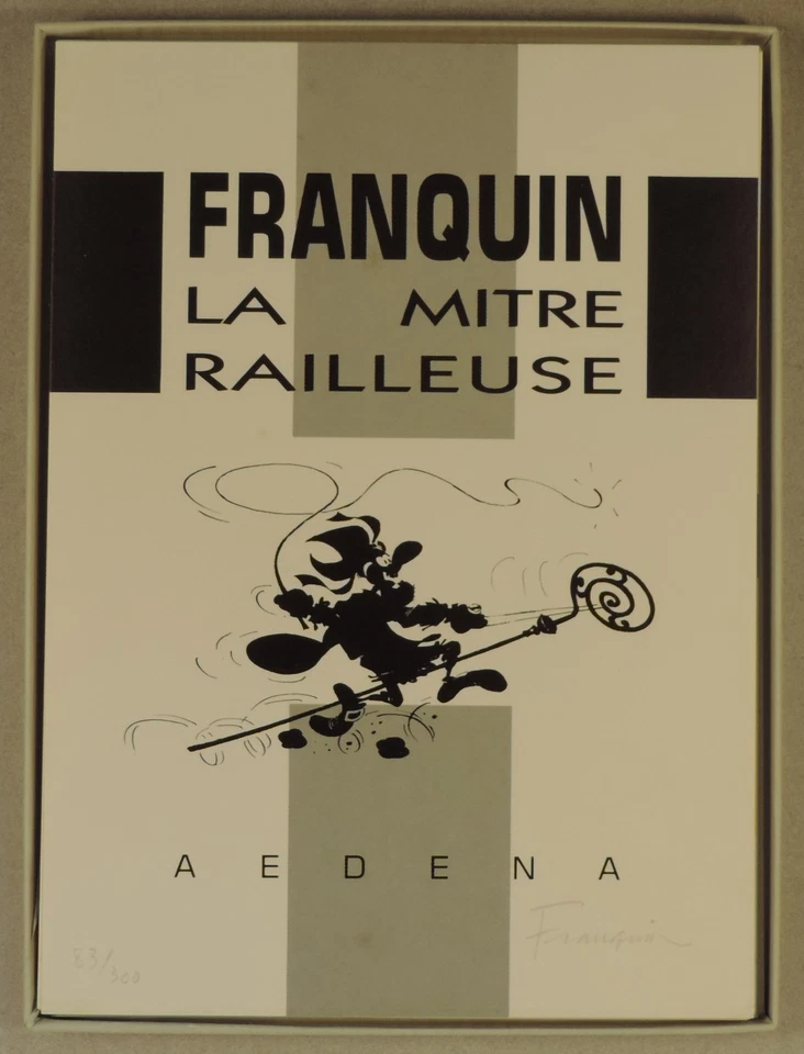 Mitre Railleuse Franquin Aedena Signe sur 300 ex 1986 - Photo 2/4