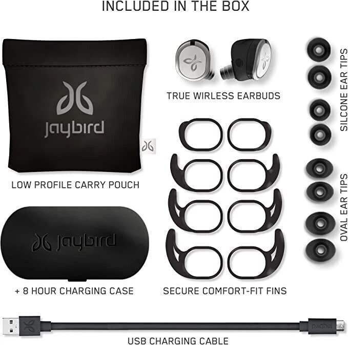 Jaybird RUN True Wireless Headphones,Secure Fit, Sweat-Proof Music+Calls - Image 4 of 4