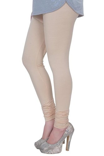 Damen Baumwolle Churidar Legging extra lang uni solide Hose tägliche Kleidung Haut - Bild 1 von 4