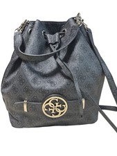 Guess Bucket Bag / borsa a sacco - nero con monogramma