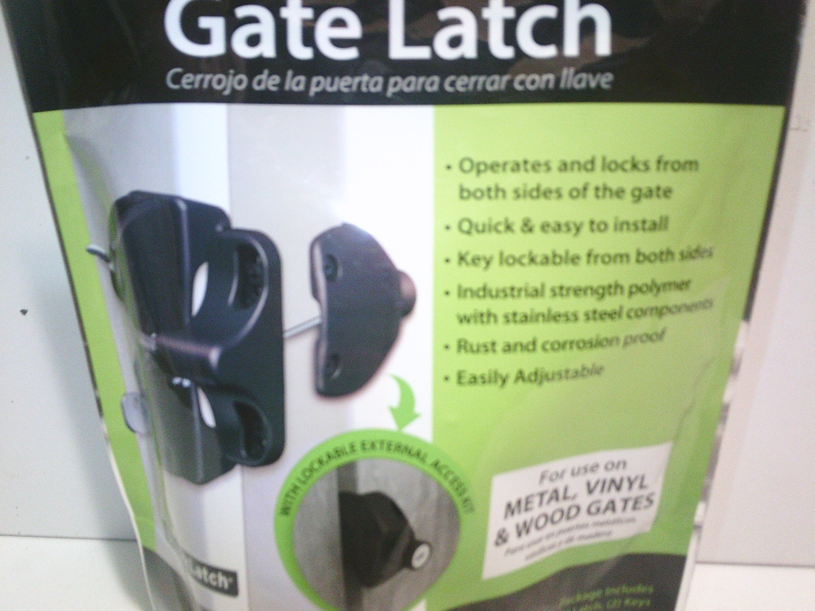 New D&D Gate Latch Lock & Unlock From Both Sides FREE SHIPPIING