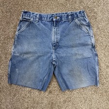 Carhartt Dungaree Fit Carpenter Cut Off Shorts Men's Size 36 Inseam 9" 1