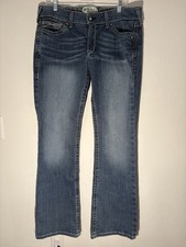 Pantalones de mezclilla para hombre Ariat tiro medio corte bota talla 32R Western detalle de puntada de lavado medio