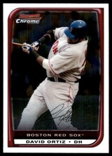 David Ortiz 2008 Bowman Chrome #47 Boston Red Sox FREE SHIPPING AutographDen