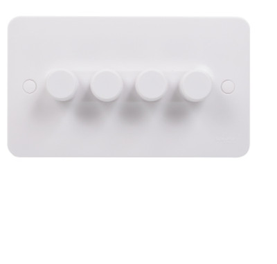 Brandneu - Schneider Lisse GGBL6042CS 4 Gang 2 Wege 250W Dimmer