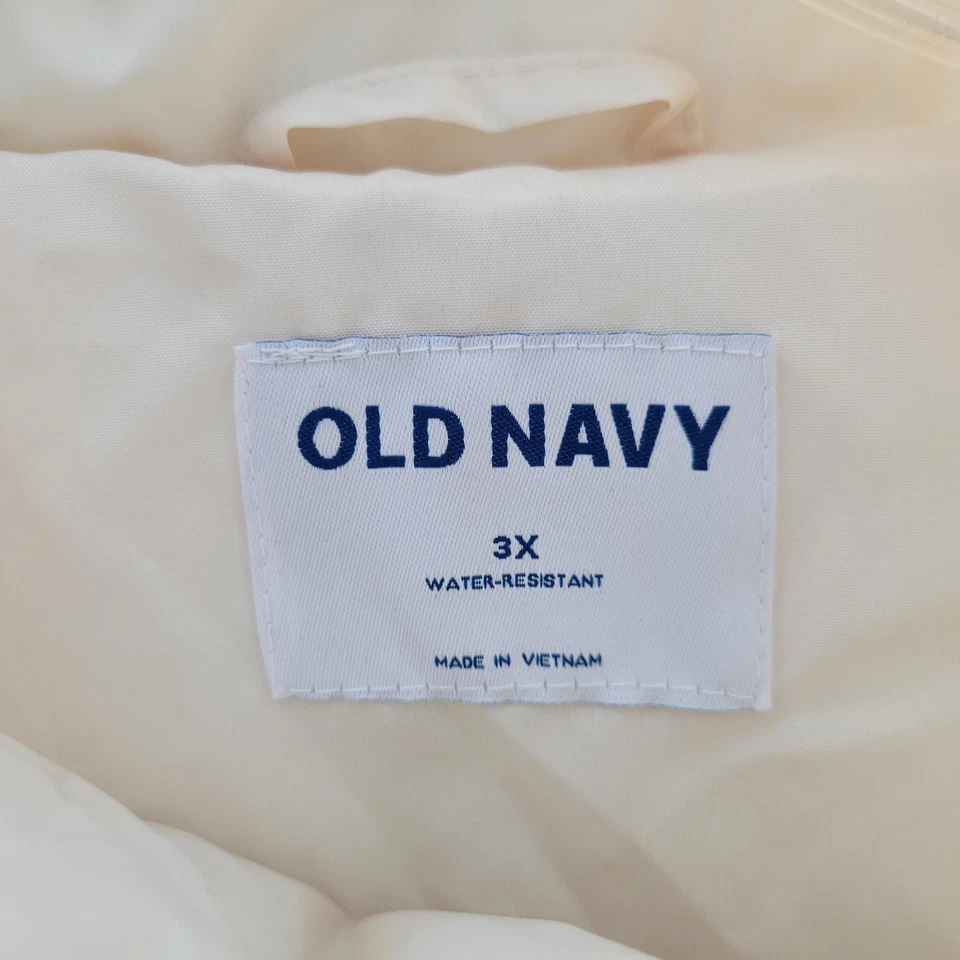 Old Navy Pale Yellow Women's Crop Puffer Jacket Size 3X NWT 91825-1Clo3 - Image 4 of 4