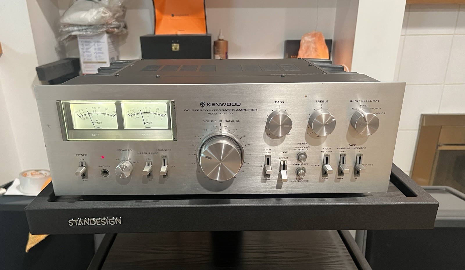 Kenwood KA-9100 DC Stereo Integrated Amplifier, Serviced & New amp board.