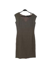 Emanuel Ungaro Wool Houndstooth Dress Sz 8 42 Vintage