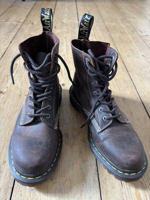 Dr Doc Martens Pascal 42 Wax Commander Braun 1460 Made in England