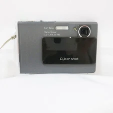 【Exc+3】SONY Cyber Shot DSC-T7 Compact Digital Camera Black 5.1MP 3x Opt TESTED