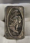 Vintage Merry Christmas 1 oz .999 (Toned) Santa Clause
