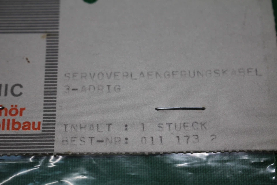 9ea. Vintage Simprop Servo Cable - Image 2 of 4