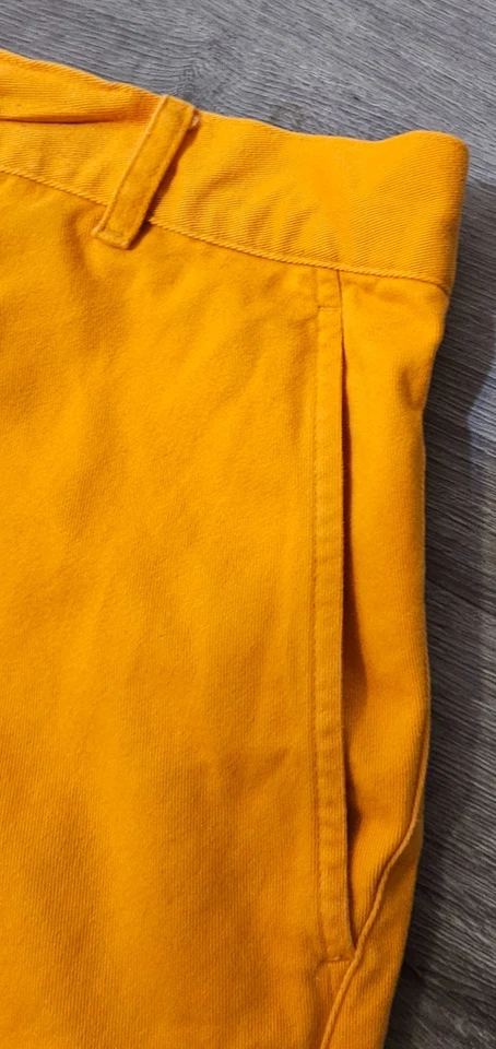 Lauren Ralph Lauren Womens Orange Soft Cotton Shorts Pockets Size 14 - Image 3 of 4