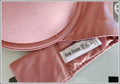FINE LINES-WOMAN'S-SIZE 12DD-MULTIWAY-SATIN FINISH-PADDED-T SHIRT-BRA-COPPER - Picture 3 of 4